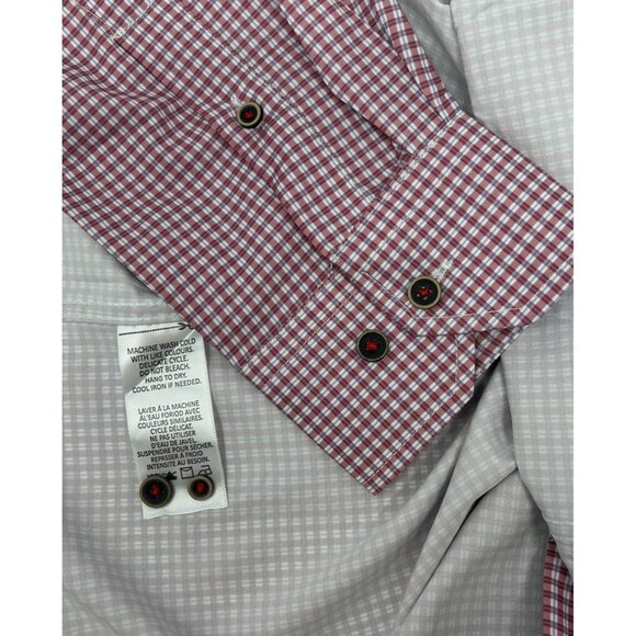 Mens Checkered Long Sleeve Button-Down Shirt - Size XL - Picture 3 of 6
